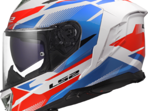 Capacete LS2 FF818 STORM III KOMAI - Branco/Azul/Vermelho